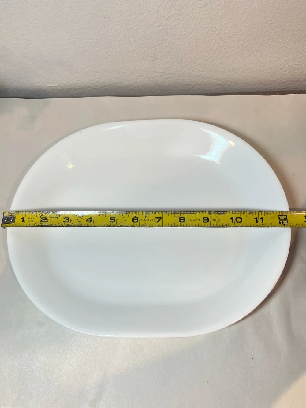 Corelle Classic “White Frost” Oval Serving Platter | Vitrelle | Chip Resistant